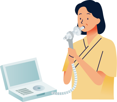 肺機能検査のイメージ